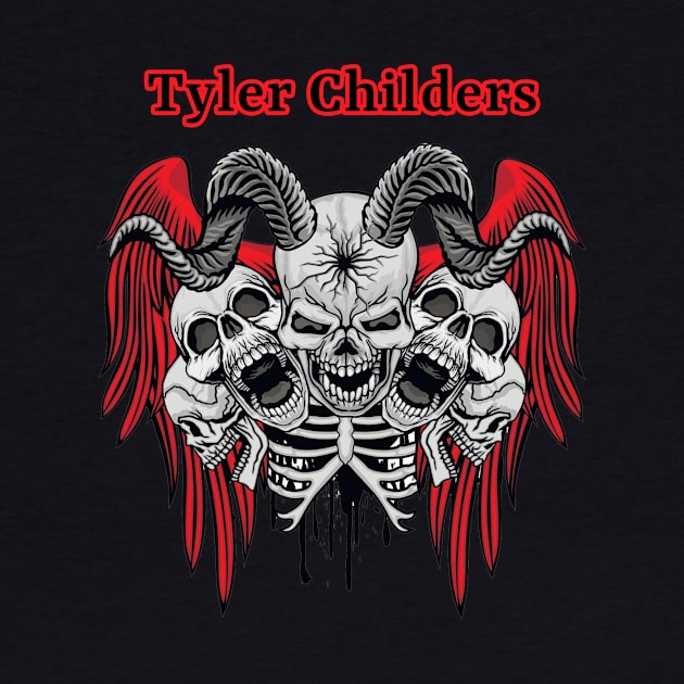 Five Skulls and Wings Tyler Childers by Ohaiyou